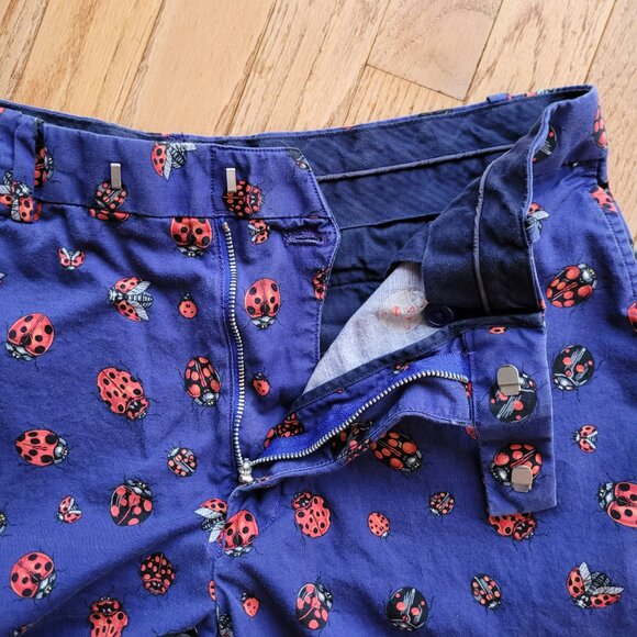 RLX Ralph Lauren Golf Shorts Ladybug Print Purple Blue Men's Size 34 Stretch Fit - Picture 3 of 12